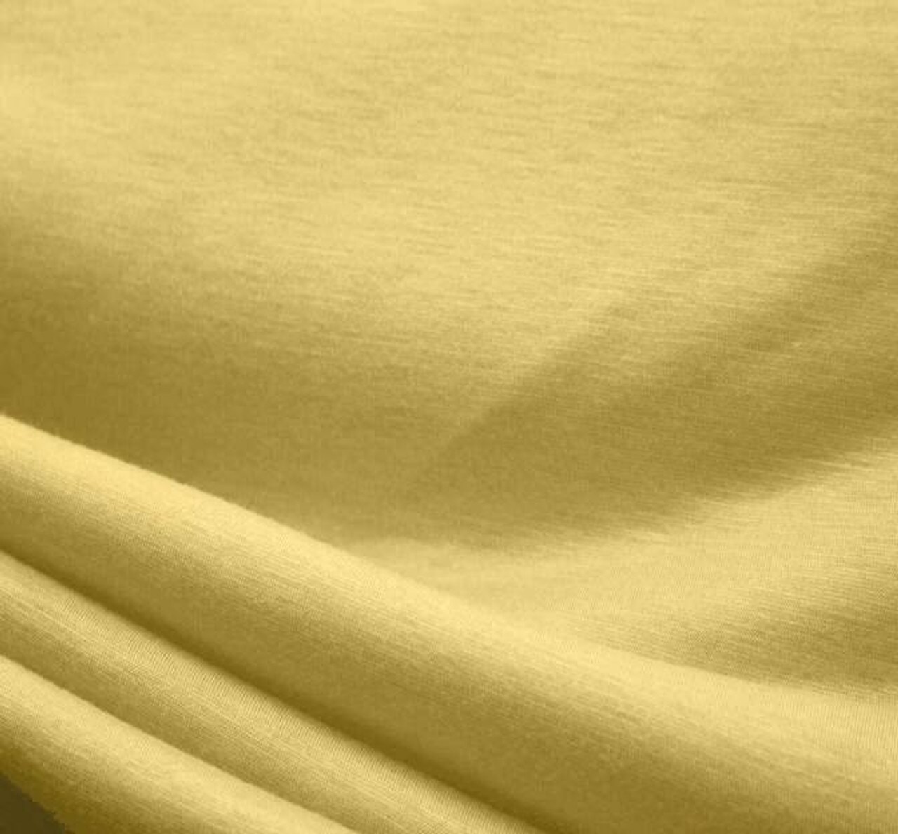 1 Yard Yellow Poly Rayon Jersey Fabric for T Shirts Baby Clothes and Activewear 58/60 Width
